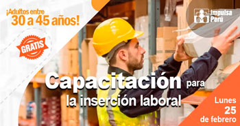 Programa Impulsa Perú ofrece capacitación gratuita para la inserción laboral