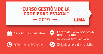 (Curso Gratuito) SBN: Gestión de la Propiedad Estatal 2019