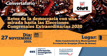 (Conversatorio) MINJUS: Retos de la Democracia con una Mirada hacia las Elecciones Congresales 2020