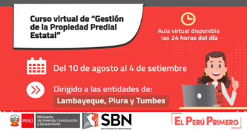 (Curso Virtual Gratuito) SBN: Gestión de la Propiedad Predial Estatal