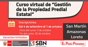 (Curso Virtual) SBN: Gestión Predios del Estado