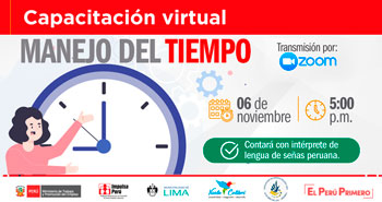 Capacitación Virtual Gratuito: Manejo del tiempo