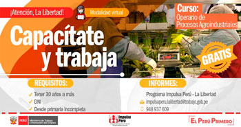 (Curso Virtual Gratuito) IMPULSA PERÚ: Operario de Procesos Agroindustrial