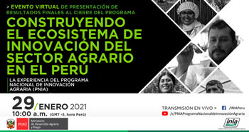 (Evento Virtual) MINAGRI: Construyendo el Ecosistema de Innovación del Sector Agrario