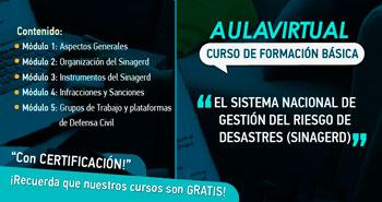 CENEPRED ofrece Curso Virtual Gratuito El Sistema Nacional de Gestión del Riesgo de Desastres