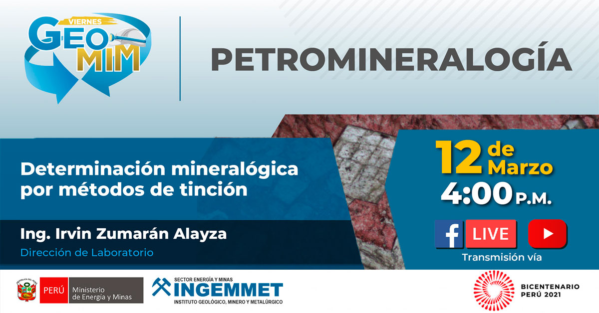 (Transmisión en vivo) INGEMMET: Determinación mineralógica por métodos de tinción