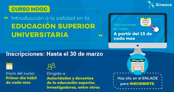 (Curso Mooc Gratuito) SINEACE: Introducción a la calidad en la educación universitaria