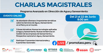 Charlas Magistrales en el Marco del Programa Avanzado en Dirección de Agua y Saneamiento