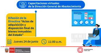 (Capacitación Virtual) MEF: Actos de adquisición y disposición final de bienes inmuebles del Estado