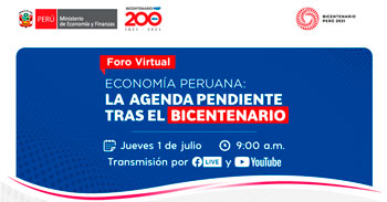 (Foro Gratuito) MEF: Ejes fundamentales de la economía para un desarrollo sostenible e inclusivo en el país