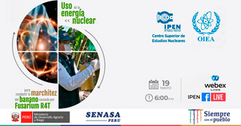 Conferencia gratuita sobre el uso de la energía nuclear para combatir la marchitez del banano causado por Fusarium R4T