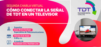 (Charla Virtual Gratuita) MTC: Cómo conectar la señal de TDT en un televisor