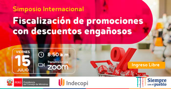 (Simposio Virtual Gratuito) INDECOPI: Fiscalización de promociones con descuentos engañosos