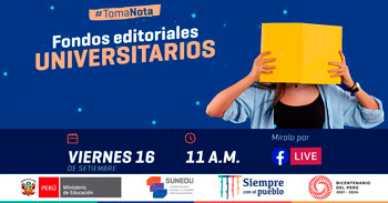 (Evento Virtual Gratuito) SUNEDU: Fondos editoriales universitarios