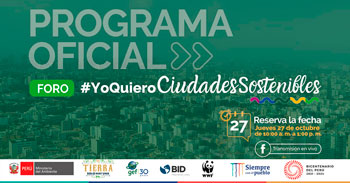 (Foro Virtual Gratuito) MINAM: Yo quiero ciudades sostenibles