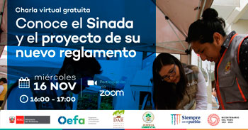 Charla virtual gratuita sobre el SINADA y el proyecto de su nuevo reglamento