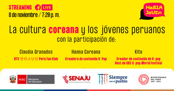 (Evento Virtual Gratuito) SENAJU: La cultura coreana y los jóvenes peruanos