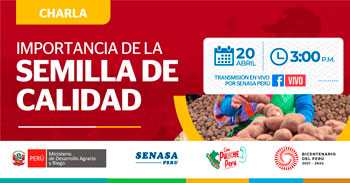 Charla online gratis " Importancia de la Semilla de calidad" de SENASA