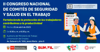 II Congreso Nacional de Comités de Seguridad y Salud en el Trabajo - SUNAFIL 2023