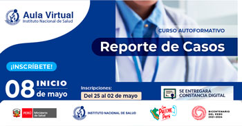 Curso online gratis de "Redacción de Reporte de Casos" del INS (CONSTANCIA)