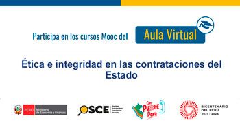 Curso online gratis con certificado "Ética e integridad en las contrataciones del Estado" del OSCE