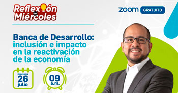 Webinar online gratis "Banca de Desarrollo: inclusión e impacto en la reactivación de la economía" de COFIDE