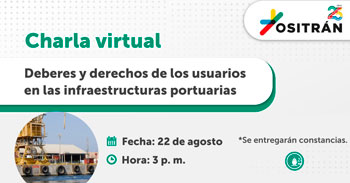 Charla online gratis "Derechos y deberes de los usuarios de las Infraestructuras portuarias" de OSITRAN