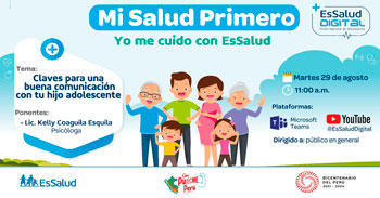 EsSalud Digital "Claves para una buena comunicación con tu hijo adolescente"