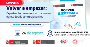 Simposio "Volver a empezar:  Experiencias de reinserción de jóvenes egresados de centros juveniles"