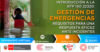 Seminario online "Gestión de emergencias requisitos para una respuesta eficaz ante incidentes"