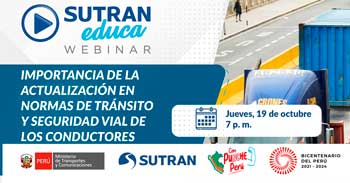 Webinar online gratis Importancia de la actualización en normas de tránsito y seguridad vial de los conductores