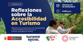 Webinar online "Reflexiones sobre la Accesibilidad en Turismo" del MINCETUR