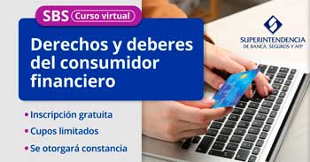 Curso online gratis "Derechos y Deberes del Consumidor Financiero" del SBS