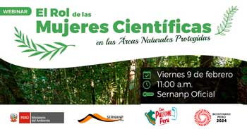 Webinar online "El rol de las mujeres científicas en las Áreas Naturales Protegidas"