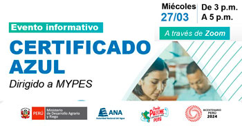 Taller online "Certificado Azul" de la ANA