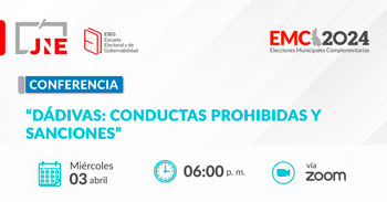 Conferencia online "Tachas, exclusiones y efectos en las listas de candidatos en el marco de las EMC2024"