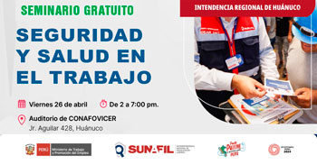 Seminario gratis "Seguridad y Salud en el Trabajo"  de la SUNAFIL