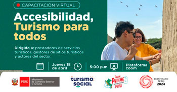 Capacitación online "Accesibilidad, Turismo para todos"  del MINCETUR