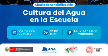 Charla presencial "Cultura del Agua en la Escuela" de la ANA