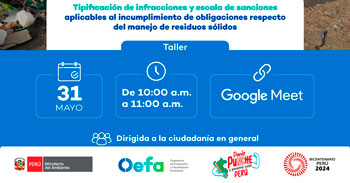 Taller online  "Tipificación de infracciones y escala de sanciones aplicables"