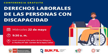 Conferencia presencial "Derechos laborales de las personas con discapacidad" de la SUNAFIL