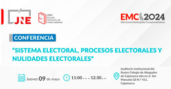 Conferencia presencial "Sistema Electoral, Procesos Electorales y Nulidades Electorales"