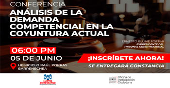 Conferencia online "Análisis de la demanda competencial en la coyuntura actual" 