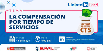 Conferencia online "La compensación por tiempo de servicios" de la SUNAFIL