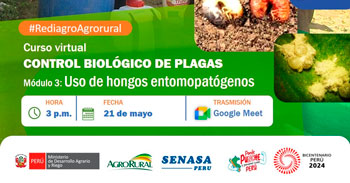  Curso online gratis  "Control biológico de plagas: Uso de hongos Entomopatógenos" de Agro Rural