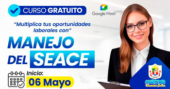 Curso online gratis "Manejo del SEACE" de la Municipalidad Distrital de Marcona