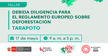 Taller presencial "Debida diligencia para el reglamento europeo sobre deforestación" de PROMPERU