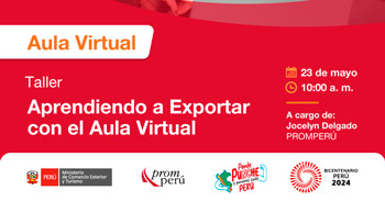 Taller online gratis de "Aprendiendo a Exportar con el Aula Virtual"