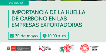 Webinar online sobre "Importancia de la huella de carbono en las empresas exportadoras"