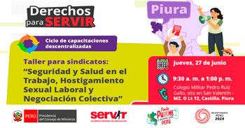 Conferencia presencial Seguridad y Salud en el Trabajo, Hostigamiento Sexual Laboral, y Negociación Colectiva